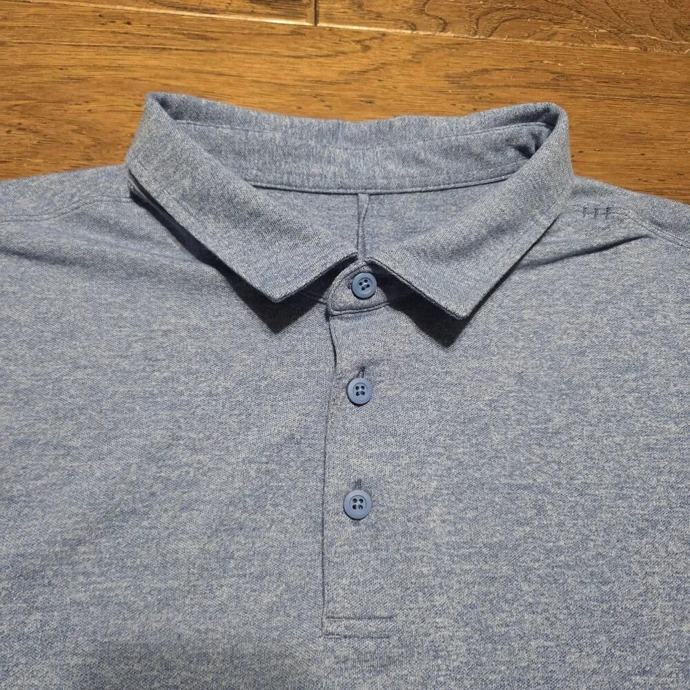 Lululemon Evolution Polo Shirt Men XL Short Sleeve Athletic Golf Performance
